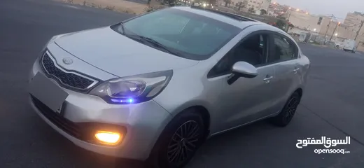  2 اتوماتيك مع فتحة كيا ريو موديل 2014 بسعر مغري 6400 كاااااش فقط