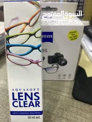  4 مناديل تنظيف النظارات او بخاخ