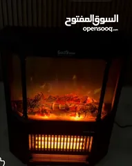  1 صوبة فايربليس ديكورية فاخرة قوة 2000 واط لتدفئة عالية جداً 3 أعمدة + هيتر هواء ساخن