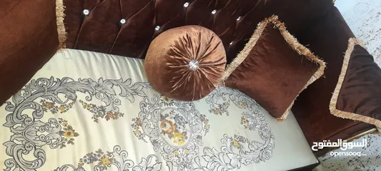  2 طقم كنب مصري دمياطي خشب زان ثقيل سبعة مقاعد 7
