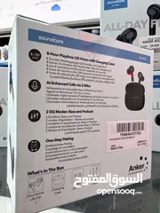  4 Anker Life P2i سماعات انكر باوتوث الجديدة كليا  مايكين على كل سماعة لوضوح فائق في المكالمات
