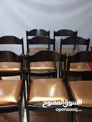  5 كراسي خشب صلود عدد ثمانيه