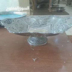  6 مجموعة أواني نحاس ملبس فضه نوادر  لاصحاب الذوق  الرفيع