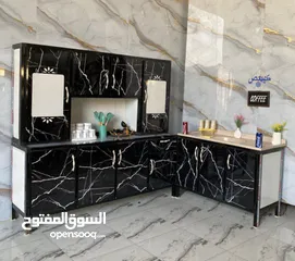  3 كاونتر مترين مع سنك مرمر