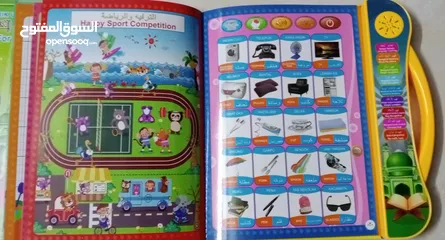  12 كتاب تعليمي ناطق للاطفال باللغه العربي و الانجليزي احرف ارقام كلمات قران واخرى الكتاب الناطق هديه