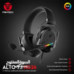  1 FANTECH ALTO HG26 7.1 VIRTUAL SURROUND SOUND GAMING HEADSET سماعات فانتيك محيطية USB