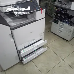  2 ماكنه تصوير ملونه نوع ريكو موديل 4503 فل نظافه صوره مرايه  مواصفات عاليه دقه بالطباعه