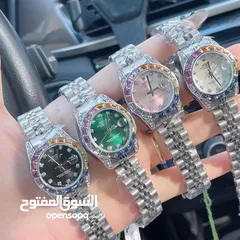  3 ساعات  ماركات معدني   متنوعه عقارب