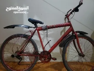 1 دراجة هوائية تعاشيق احمر الاصلي