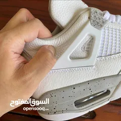  8 شوز إير جوردن 4 ريترو وايت أوريو shoes Air Jordan 4 Retro "White Oreo" sneakers  حذاء بوط سنيكرز