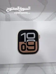  5 Apple Watch Series 10 (42mm) ساعة ابل الجديدة كليا من ايفون متوفرة باللونين الاسود و الروز جولد