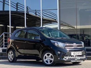  1 كيا بيكانتو 2020  استخدام شخصي لم تعمل سياحي او تطبيقات نهائي ماتور 12500ccفحص كامل لون اسود