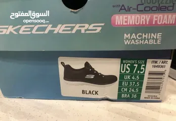  6 New Original Skechers Black Sneaker for women  From USA