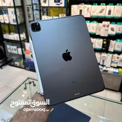  1 iPad Pro 11" 256G WiFi With Apple Pencil    بطارية 87%2 بحالة ممتازة