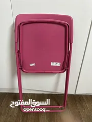  1 IKEA pink color chair