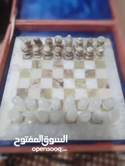  15 شطرنج رخام أنتيكا قديمة جداً بحالة الوكالة