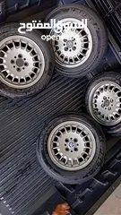  5 جنط بوز نمر  قياس 14   جنط BMW E30  اربع براغي  اصلي مختوم  بحاله ممتازة  كاوشوك جديد