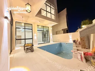  2 فيلا 5000sq كورنر للبيع منطقه الياسمين تشطيب سوبر ديلوكس مع اكبر مسبح ومساحات واسعه ومكيف مركزي