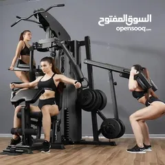  8 هوم جيم  ملتي اكشن الجديد  - جهاز بناء الاجسام - جهاز حديد منزلي - home gym - اجهزة رياضية