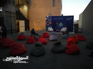  7 بفات beanbags للايجار اليومي /  beanbags rental / توصيل داخل عمان الغربية بدون مقابل ، free delivery