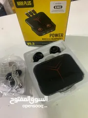  2 Écouteurs sans fil M88 PLUS avec Powerbank. Écouteurs sans fil M88 PLUS avec Powerbank