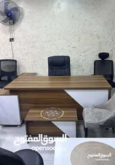  12 مكتب مدير قياس 180سم +جانبية +طاولة هديه مع كل مكتب لامينيت  اثاث مكتبي