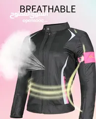  1 MOTORCYCLE SAFETY JACKET FOR WOMEN-BREATHABLE WITH PROTECTION CORE