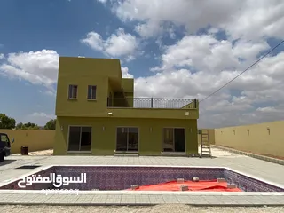  1 بيت ريفي وشاليه للبيع او البدل على شقة في عمان