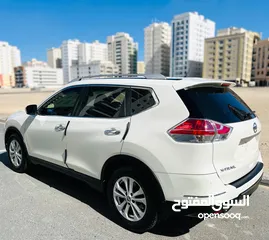  14 NISSAN XTRAIL 2015 WHITE GCC WITH SUNROOF