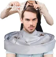  5 مريول  حلاقة اللحيه و الشعر بدون سقوط على المغسله والارض حلاقه ذقن و لحيه و راس بنظافه و وقايه تامه