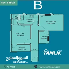  5 Luxury Apartments for sale in AL Ansab REF 685GA