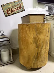  1 Live edge solid wood stool