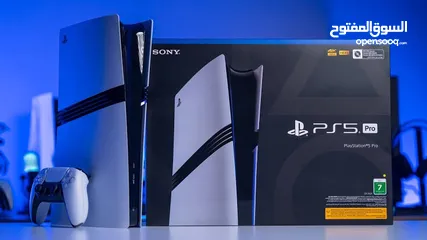  1 playstation 5 pro جديد غير مستعمل ما انفتح بالكرتونه مع جميع مرفقاتو مع ايد الاصليه
