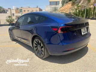  5 تيسلا موديل 3 لونج رينج بيرفورمنس Tesla Model 3 long range Performance