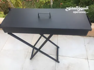  2 منقل للشوي حركتين فخم مدهون حراري