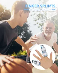  12 جبيرة الإصبع المصنوعة من الألومنيوم  دعامة دعم الإصبع المعدنية جبيره اصبع دعامه اصابع 3 قطع