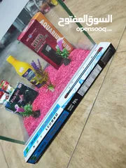  10 حوض سمك مجهز بالكامل ، احجار انارة لد + شبكة صيد + انتي كلور + اكل+ فلتر+ عشب المقاسات بالوصف