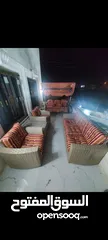  9 طقم رتان عرض خاص خمس مقاعد مع طاوله وسط فقط 115