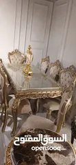  2 غرفه سفره فخمه مصريه حفر يدوي  ملبس ورق الذهب  استيراد مصر