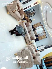  17 اطقم استيل 7 مقاعد جميع الالوان متوفره داخل المصنع الكميه محدوده