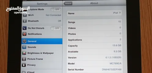  2 iPad 2 (iOS 6.1.3) للبيع