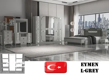  6 TURKEY BEDROOM SET 10 PCS WITH MATTRESSS WITH FITTING غرف نوم مع دوشج مع ترکيب شامل  ۱۰ قطع