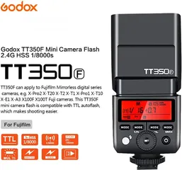  3 GODOX TT350F TTL 2.4G Camera Flash GN36 1/8000s HSS Wireless Mini Flash Speedlight for Fuji Fujifilm