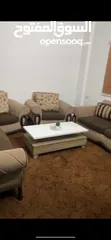  3 طقم كنب خشب زان 7 مقاعد بحاله ممتازه