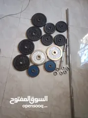  1 اوزان 50كيلوو مع بنش بحاله الوكاله