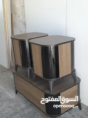  9 طاولات وسط خشب 18م الون حسب الطلب مكون من ثلاث قطع تفصيل حسب الطلب والمقاس