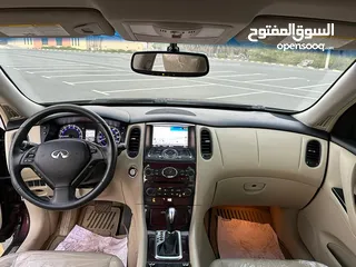  13 انفنتي  QX50  موديل 2017 لون عنابي فل اوبشن بحالة ممتازة