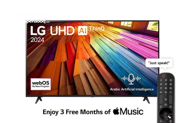  1 تلفزيون LG 65 4K Smart -AI U8000 جديد بسعر حرق 350 د