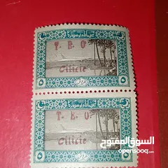  9 طوابع بريدية عثمانيه ومميز
