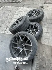  2 20 inch Rims and tires - 4 Set